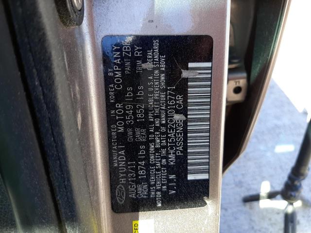 Photo 10 from auction – 2012 HYUNDAI ACCENT GLS with VIN KMHCT5AE2CU016771