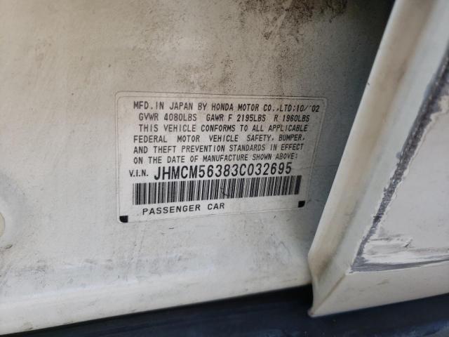 Photo 10 from auction – 2003 HONDA ACCORD LX with VIN JHMCM56383C032695