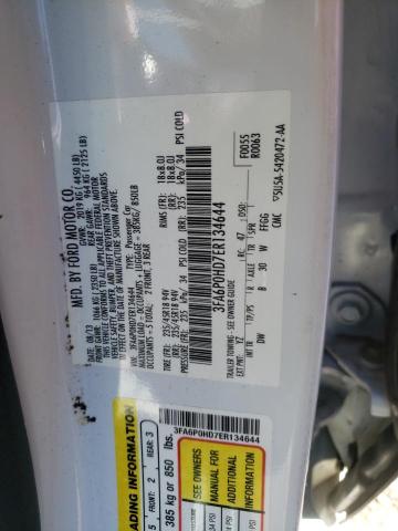 Photo 10 from auction – 2014 FORD FUSION SE with VIN 3FA6P0HD7ER134644