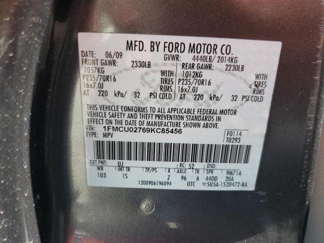 Photo 10 from auction – 2009 FORD ESCAPE XLS with VIN 1FMCU02769KC85456