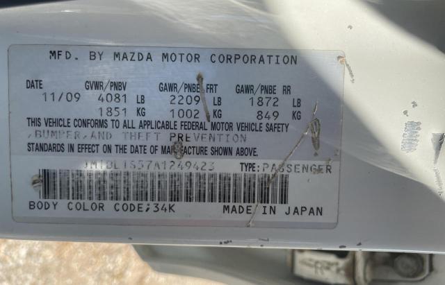 Photo 10 from auction – 2010 MAZDA 3 S with VIN JM1BL1S57A1249423
