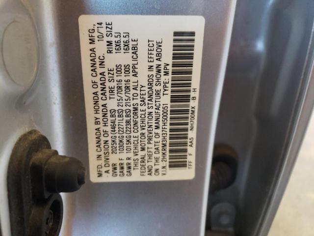 Photo 10 from auction – 2015 HONDA CR-V LX with VIN 2HKRM3H37FH500051
