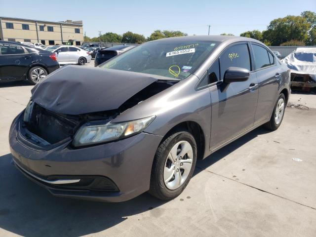 Photo 2 from auction – 2014 HONDA CIVIC LX with VIN 19XFB2F58EE079774