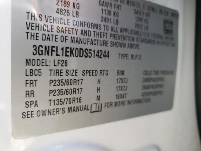 Photo 10 from auction – 2013 CHEVROLET CAPTIVA LS with VIN 3GNFL1EK0DS514244
