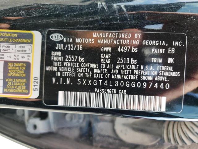 Photo 10 from auction – 2016 KIA OPTIMA LX with VIN 5XXGT4L30GG097440