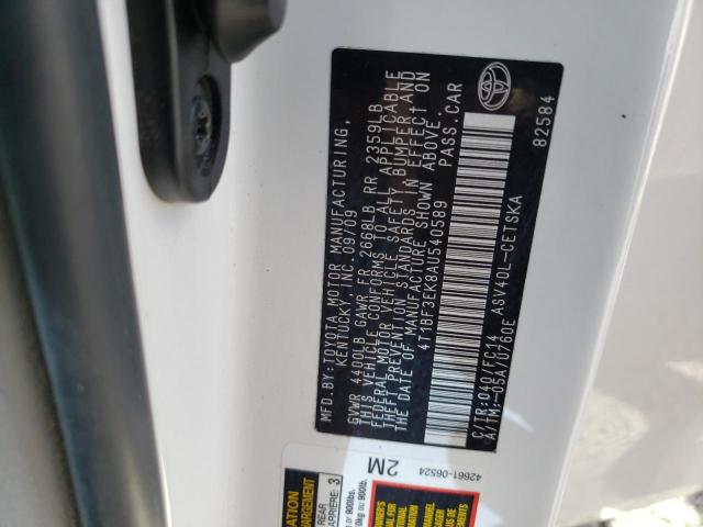 Photo 10 from auction – 2010 TOYOTA CAMRY BASE with VIN 4T1BF3EK8AU540589
