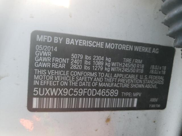 Photo 10 from auction – 2015 BMW X3 XDRIVE2 with VIN 5UXWX9C59F0D46589
