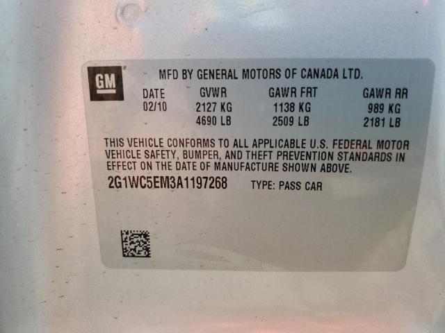 Photo 10 from auction – 2010 CHEVROLET IMPALA LTZ with VIN 2G1WC5EM3A1197268