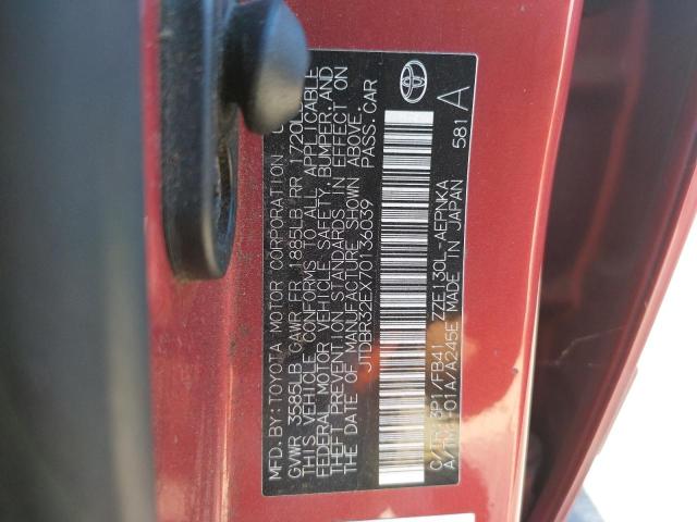 Photo 10 from auction – 2007 TOYOTA COROLLA CE with VIN JTDBR32EX70136039