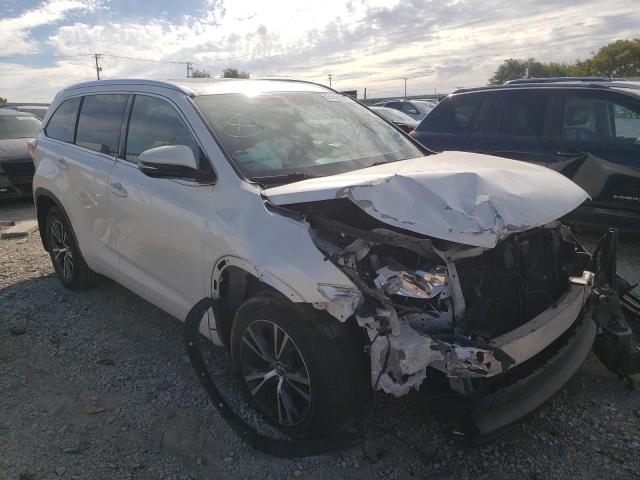 TOYOTA HIGHLANDER 2016 with VIN 5TDJKRFH9GS334602 - Photo from auction