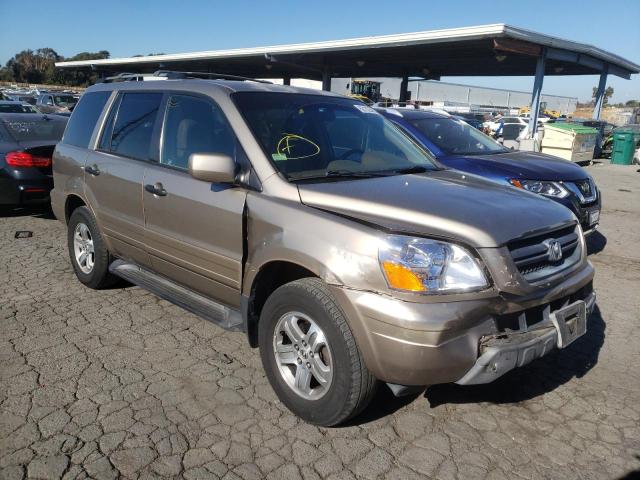 HONDA PILOT EXL 2003 with VIN 2HKYF18683H552210 - Photo from auction