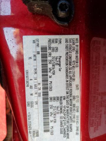 Photo 10 from auction – 2015 FORD FOCUS SE with VIN 1FADP3F21FL345803