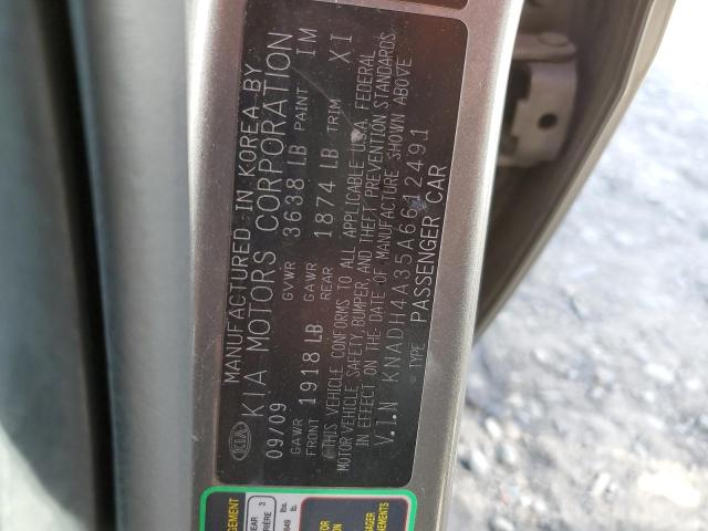 Photo 10 from auction – 2010 KIA RIO LX with VIN KNADH4A35A6612491