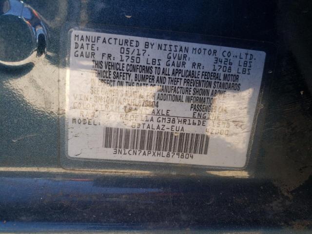 Photo 10 from auction – 2017 NISSAN VERSA S with VIN 3N1CN7APXHL879804