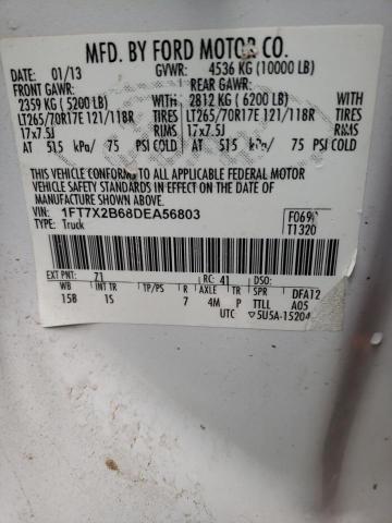Photo 10 from auction – 2013 FORD F250 SUPER with VIN 1FT7X2B68DEA56803