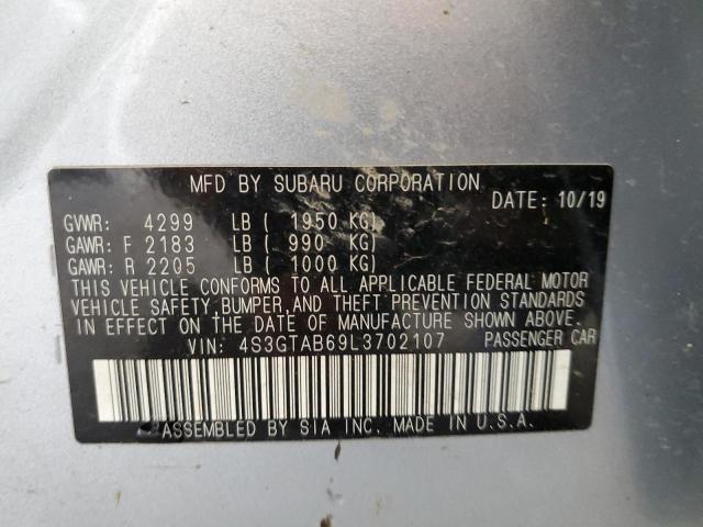 Photo 10 from auction – 2020 SUBARU IMPREZA with VIN 4S3GTAB69L3702107