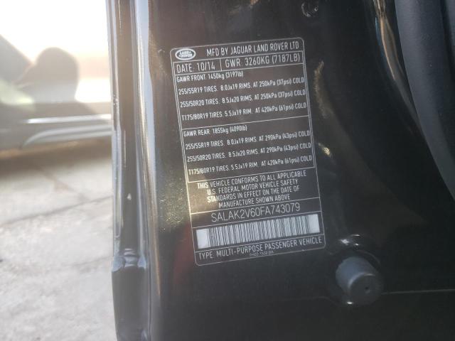 Photo 10 from auction – 2015 LAND ROVER LR4 HSE LU with VIN SALAK2V60FA743079
