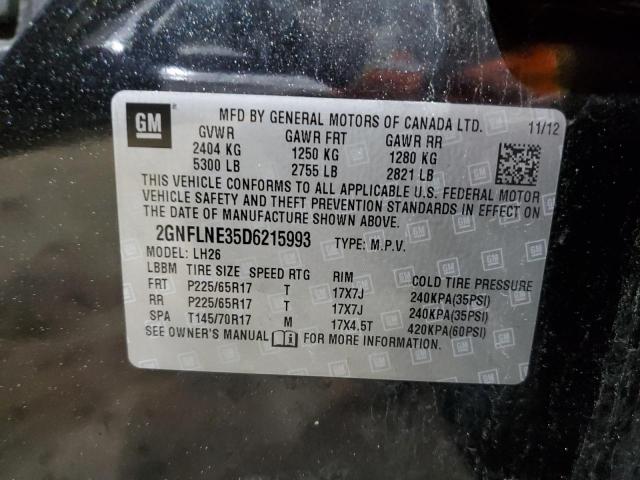 Photo 10 from auction – 2013 CHEVROLET EQUINOX LT with VIN 2GNFLNE35D6215993