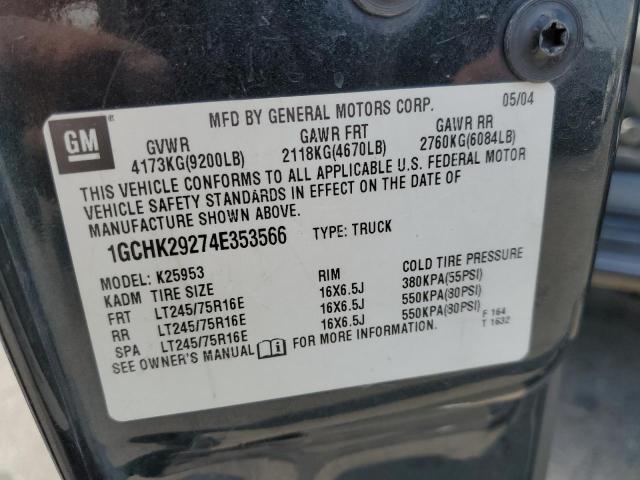 Фото 10 с аукциона – 2004 CHEVROLET SILVERADO с VIN 1GCHK29274E353566