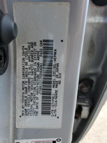 Photo 10 from auction – 2005 TOYOTA COROLLA CE with VIN JTDBR32E252064061