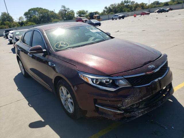 KIA OPTIMA LX 2016 with VIN 5XXGT4L35GG117603 - Photo from auction