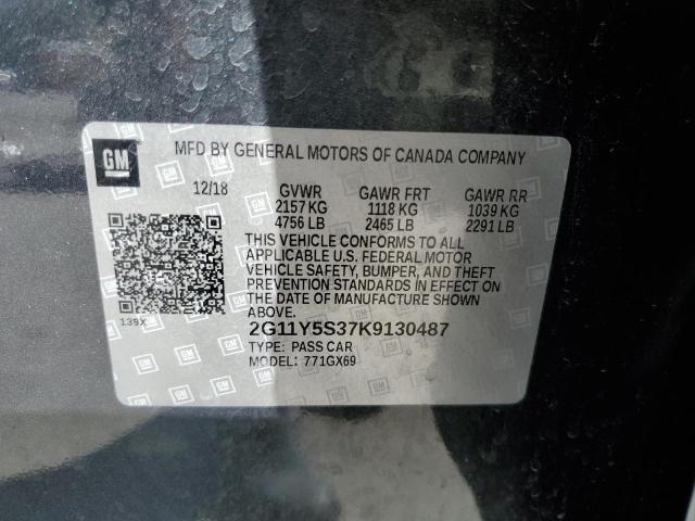 Photo 10 from auction – 2019 CHEVROLET IMPALA LS with VIN 2G11Y5S37K9130487