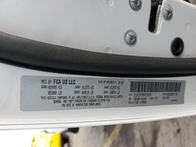 Photo 10 from auction – 2019 DODGE CHALLENGER with VIN 2C3CDZBT3KH718576