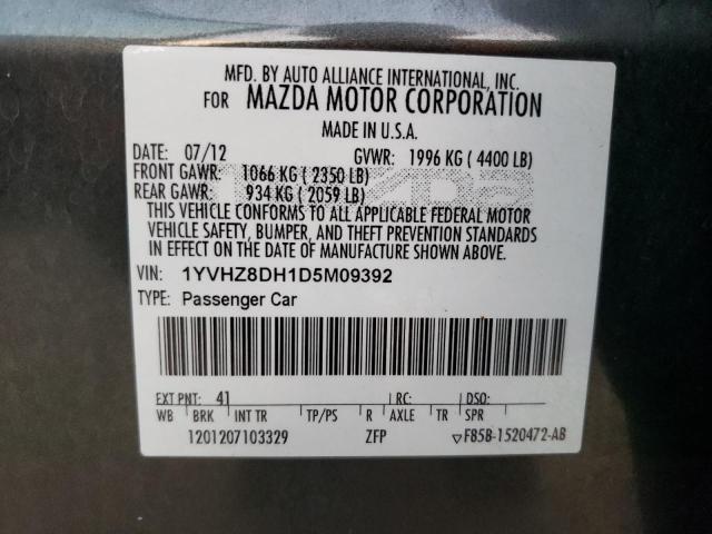 Photo 10 from auction – 2013 MAZDA 6 TOURING with VIN 1YVHZ8DH1D5M09392