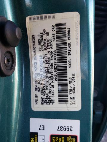 Photo 10 from auction – 2009 TOYOTA COROLLA BA with VIN 1NXBU40E09Z163068