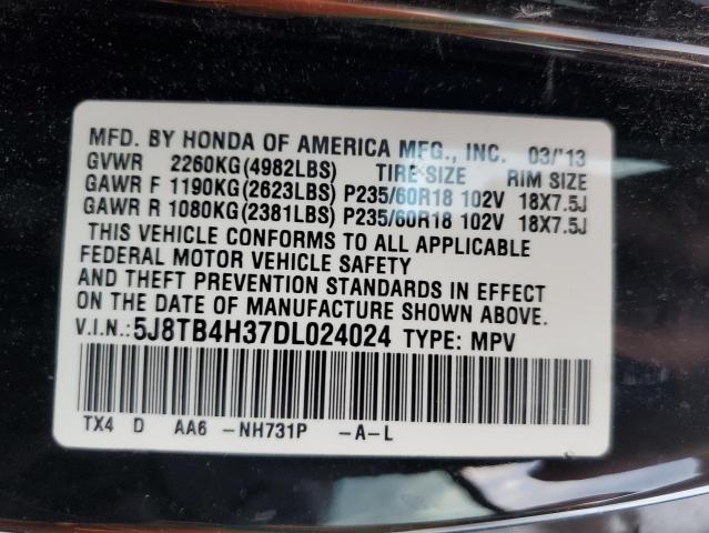 Photo 10 from auction – 2013 ACURA RDX with VIN 5J8TB4H37DL024024