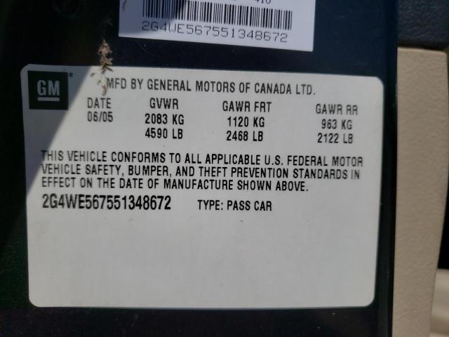 Zdjęcie 10 z aukcji – 2005 BUICK LACROSSE C z VIN 2G4WE567551348672