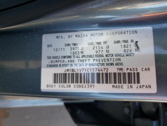 Photo 10 from auction – 2012 MAZDA 3 I with VIN JM1BL1V71C1574472