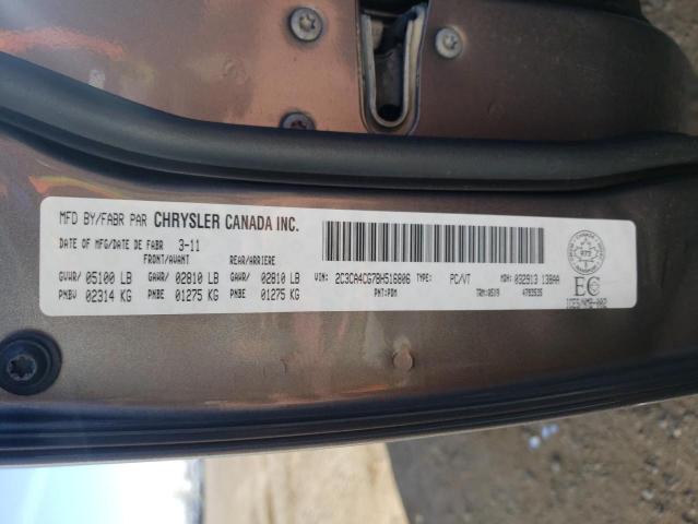 Photo 10 from auction – 2011 CHRYSLER 300 with VIN 2C3CA4CG7BH516806