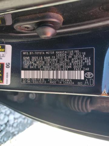 Photo 10 from auction – 2016 TOYOTA COROLLA L with VIN 2T1BURHE7GC667651