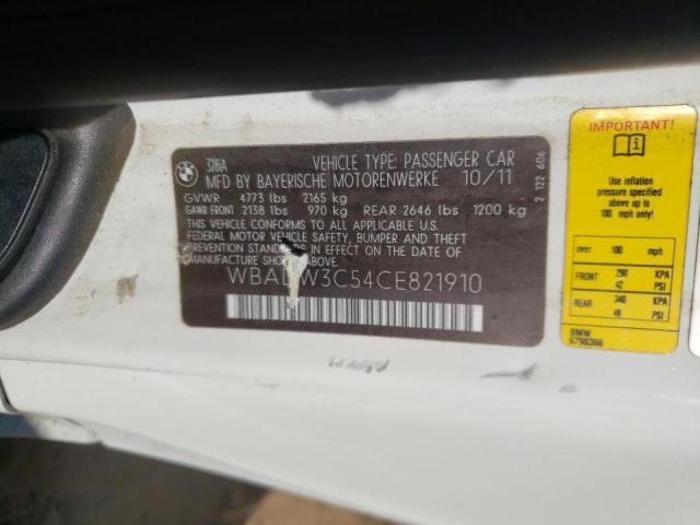 Photo 10 from auction – 2012 BMW 328 I with VIN WBADW3C54CE821910