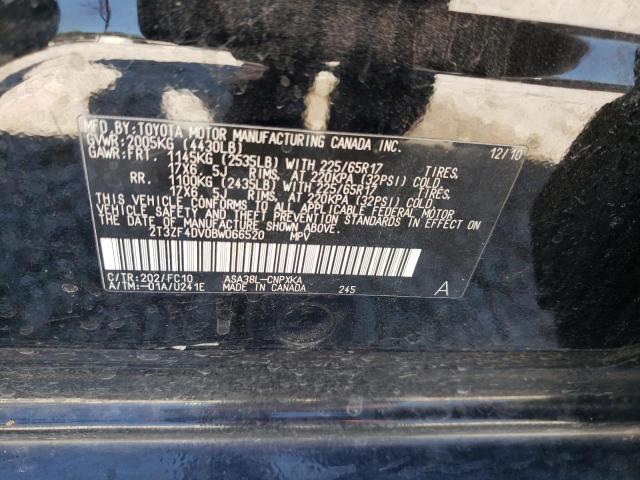 Photo 10 from auction – 2011 TOYOTA RAV4 with VIN 2T3ZF4DV0BW066520