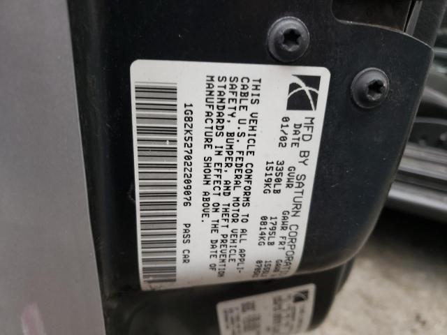 Photo 10 from auction – 2002 SATURN SL2 with VIN 1G8ZK52702Z209076