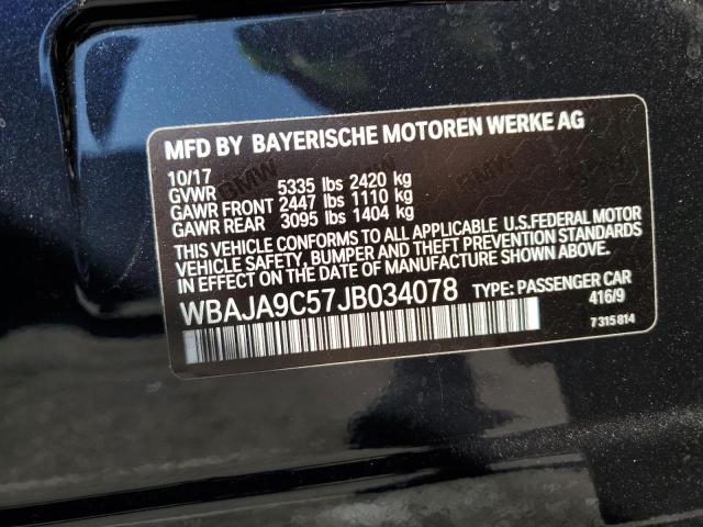 Photo 10 from auction – 2018 BMW 530E with VIN WBAJA9C57JB034078