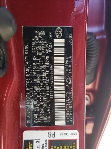 Photo 10 from auction – 2017 TOYOTA CAMRY with VIN 4T1BF1FK6HU797067