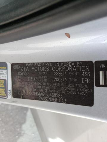 Photo 10 from auction – 2016 KIA FORTE LX with VIN KNAFK4A61G5468585