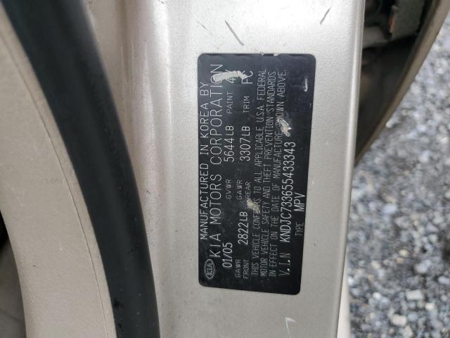 Photo 10 from auction – 2005 KIA SORENTO EX with VIN KNDJC733655433343