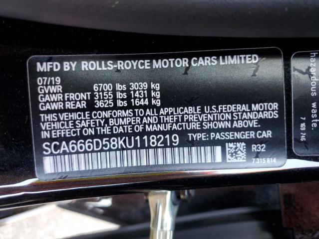 Фото 10 с аукциона – 2019 ROLLS-ROYCE DAWN с VIN SCA666D58KU118219