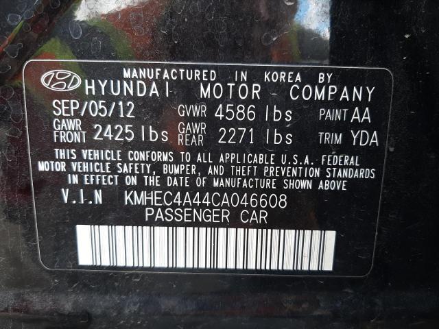Photo 10 from auction – 2012 HYUNDAI SONATA HYB with VIN KMHEC4A44CA046608