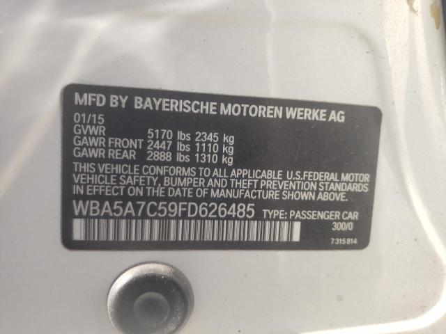 Photo 10 from auction – 2015 BMW 528 XI with VIN WBA5A7C59FD626485