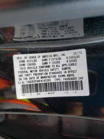 Photo 10 from auction – 2015 HONDA ACCORD EXL with VIN 1HGCR2F88FA143293