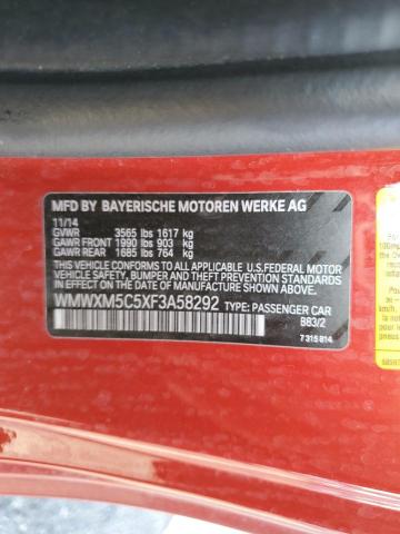 Photo 10 from auction – 2015 MINI COOPER with VIN WMWXM5C5XF3A58292