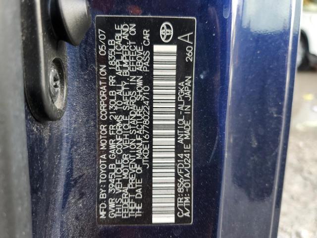 Photo 10 from auction – 2008 TOYOTA SCION TC with VIN JTKDE167780224710