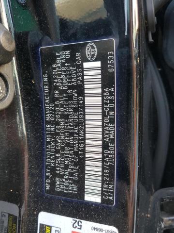 Photo 10 from auction – 2020 TOYOTA CAMRY SE with VIN 4T1G11AK2LU937149