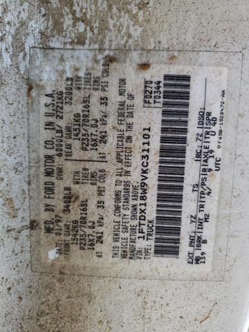 Photo 10 from auction – 1997 FORD F150 with VIN 1FTDX18W9VKC31101