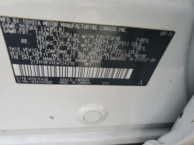 Photo 10 from auction – 2014 TOYOTA RAV4 LIMIT with VIN 2T3YFREV4EW124219